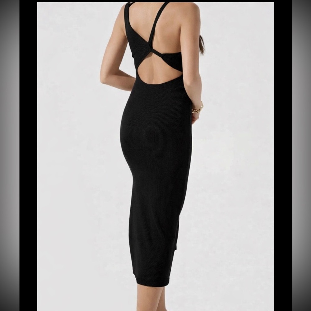NWOT! ASTR The Label Misty Dress In Black